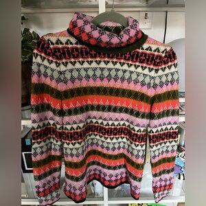 Maeve Anthropologie Fair Isle Turtleneck
